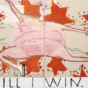 Early morning visit to Rose Wylie at the Royal Academy